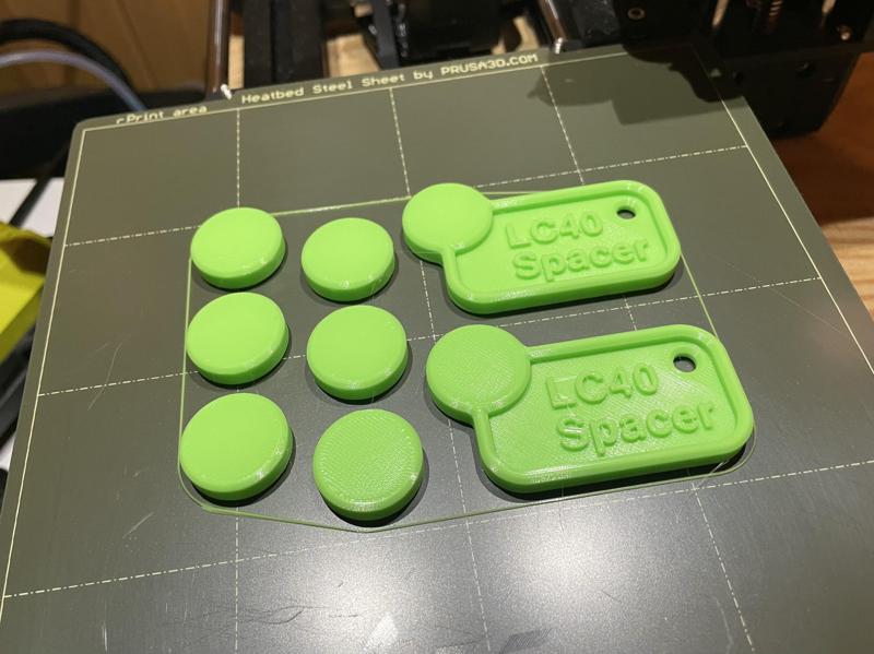 Dremel LC40 Laser Cutter Spacer Puck and Keychain