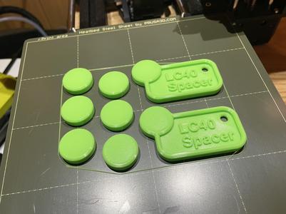 Dremel LC40 Laser Cutter Spacer Puck and Keychain