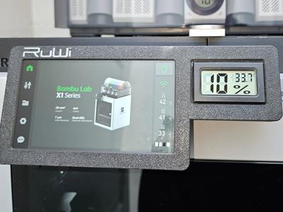 Display border for hygrometer with remote sensor