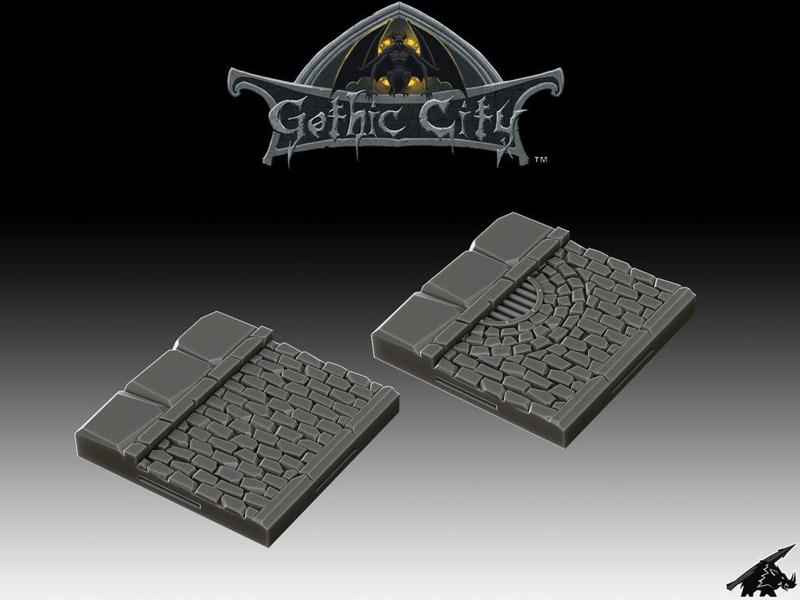 Tilescape GOTHIC CITY Street Tiles - Our New KICKSTARTER is Now LIVE!!!!