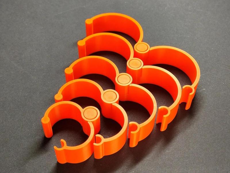 Openable cable clip Print-in-place