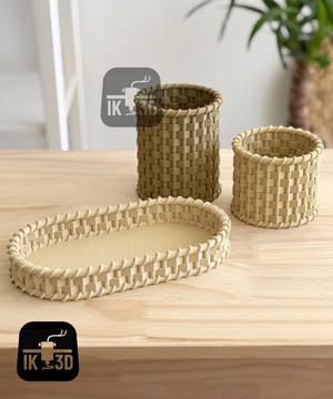 Wicker Container Set / No Supports