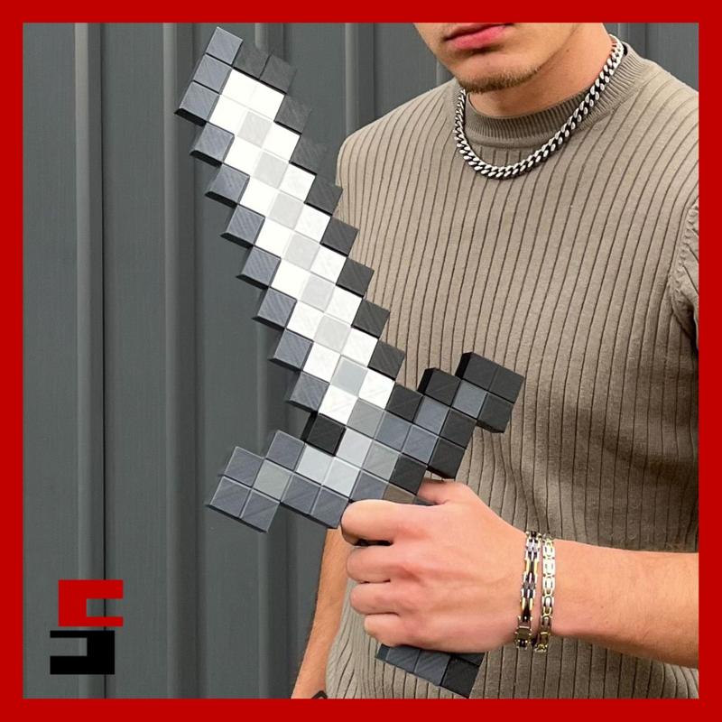 Iron Sword Minecraft Replica Prop