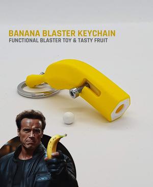 Banana Blaster Keychain — Functional Blaster Toy