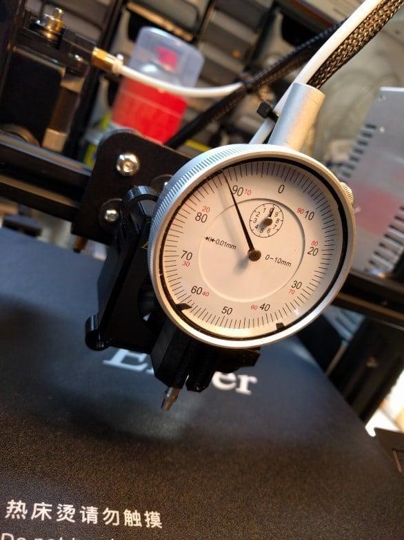 Ender 3 dial gauge holder