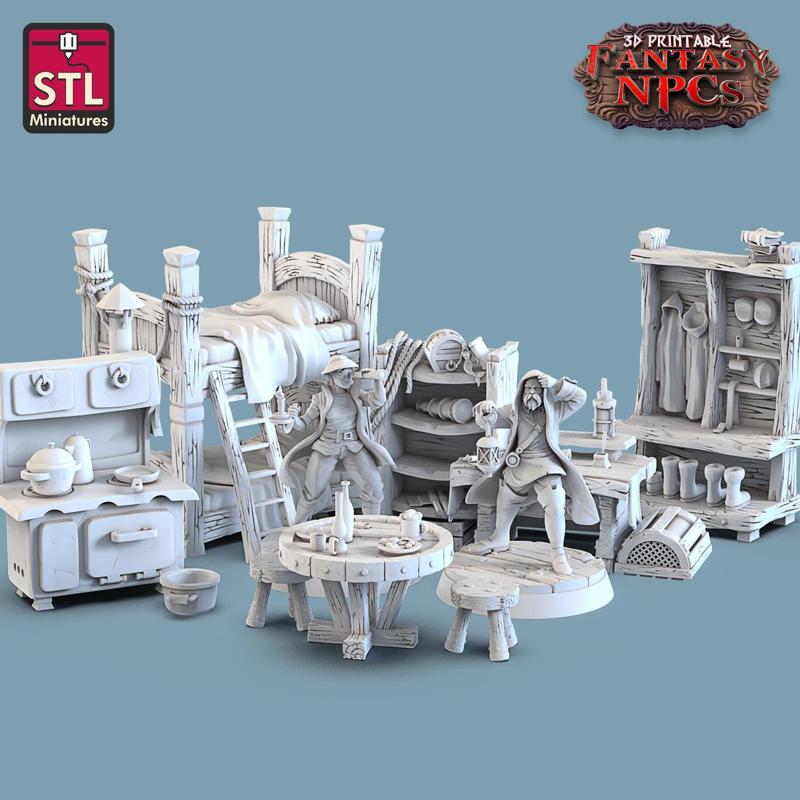 Fantasy NPCs – Lighthouse Keeper Set