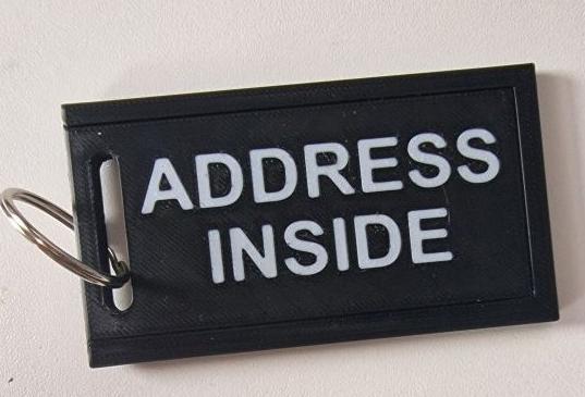 Named Luggage Tag