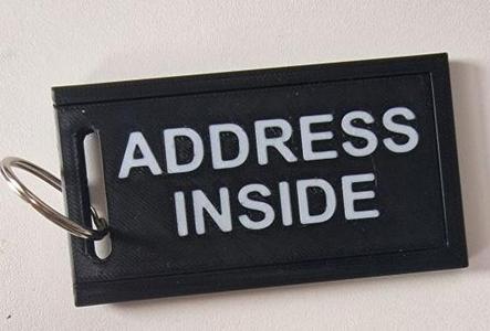 Named Luggage Tag