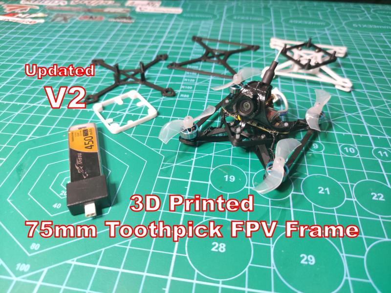 75mm 3D-Printed Prestress FPV Frame