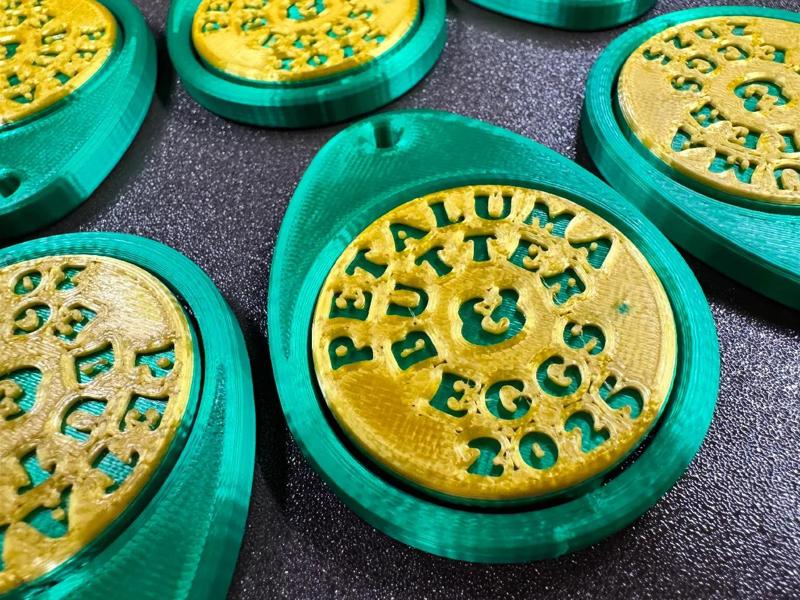 Petaluma Butter & Eggs Day Fidget Spinner (Print-in-Place)