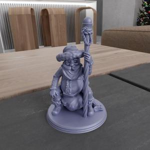 3D Wizard Santa Claus Christmas Decor with 3D Stl Files & Santa Claus Print, 3D Printing, Santa Claus Christmas Ornament, 3D Print File