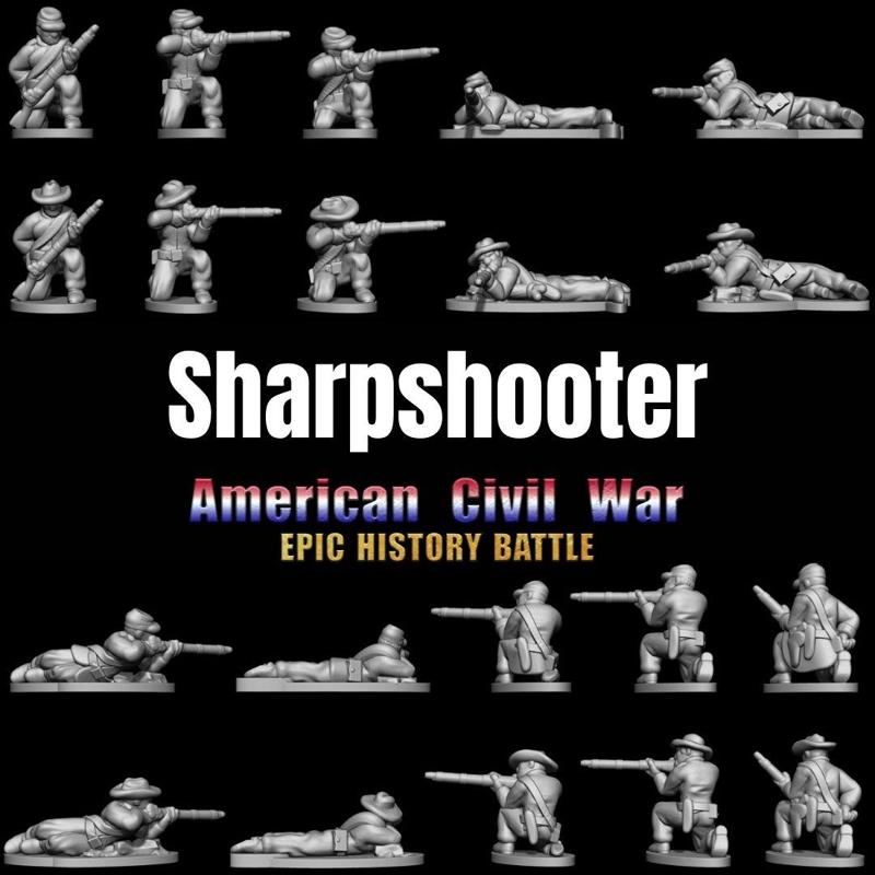 Sharpshooter – Epic History Battle of American Civil War -15mm scale
