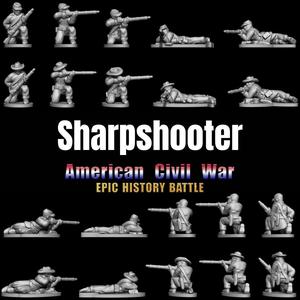 Sharpshooter – Epic History Battle of American Civil War -15mm scale