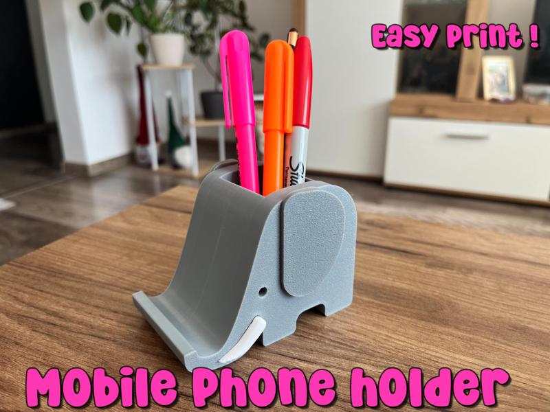 Pen and Phone Holder- Elephone – Elephant style