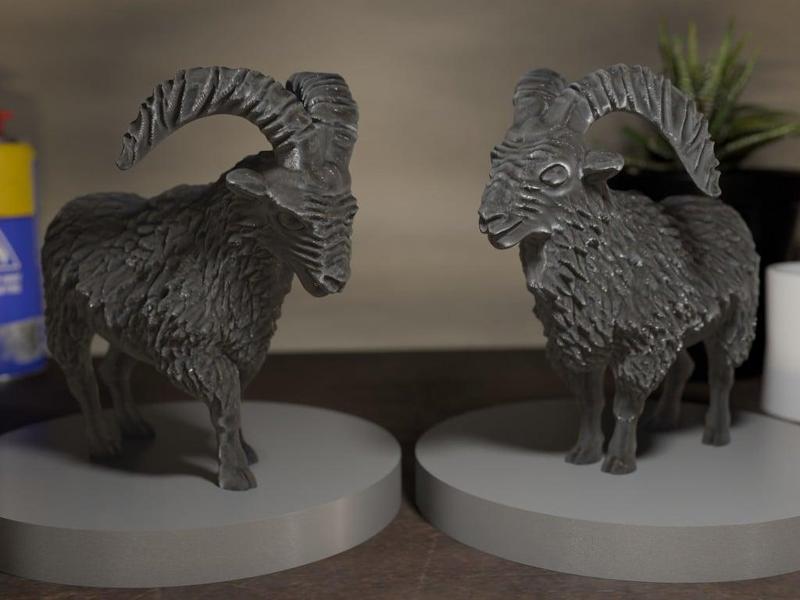Giant Horned Goat 50mm base (DND / TTRPG)