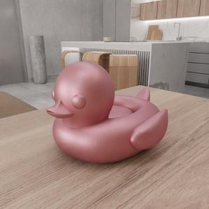 3D Inflatable Sea Bed Duck Decor as Stl File & Duck Ornament, Animal Decor, Duck Print, 3D Printing, Animal Gift, Duck Sculpture, Animal Art