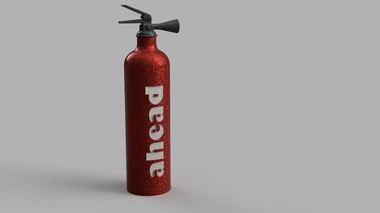 Fire extinguisher tall