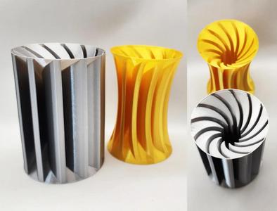 Shutter / Impeller Spiral Vases