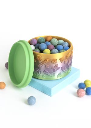 Fuzzy Checkers Planter / Container (100mm)