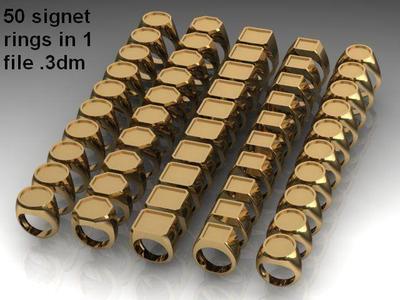 50 signet rings