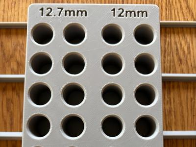 Gridfinity bin for 12mm and 12.7 (1/2) router bits