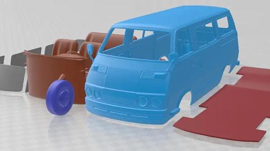 Mitsubishi Delica 1974 Printable Van