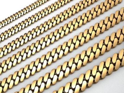 7 SIZE CUBAN LINK CHAIN FOR BRACELETS OR NECKLACE