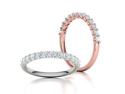 Half Eternity Ring 2mm Diamonds 13-stone design