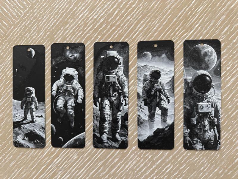 Spaceman Bookmarks Set 3