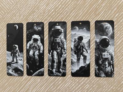 Spaceman Bookmarks Set 3