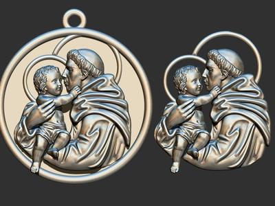 Santo Antonio – Saint Anthony  3D print model