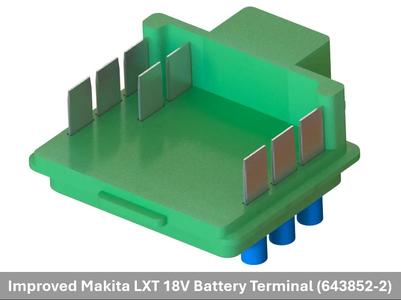 Improved Makita LXT 18V Battery Terminal (643852-2)