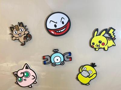 Pokémon Characters Fridge Magnets