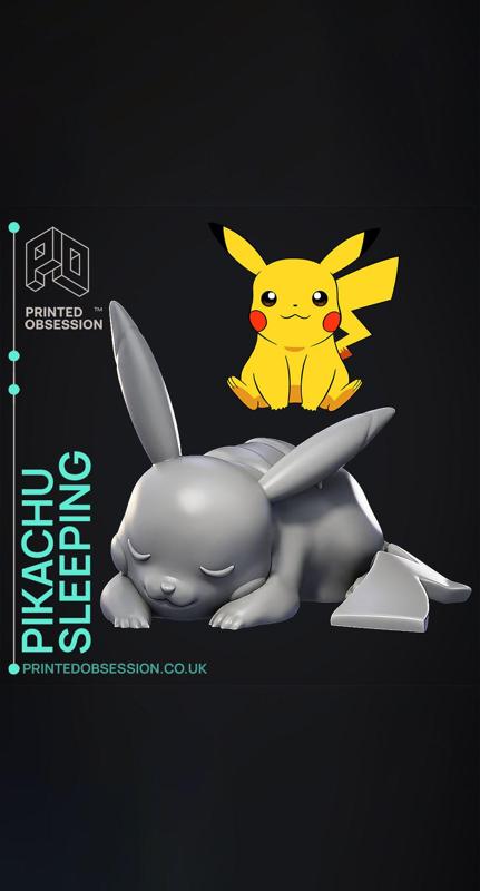 Sleeping Pikachu – Pokemon – Fan Art
