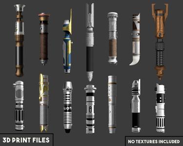 Jedi Fallen Order 14 Lightsaber Collection – 3D Printable