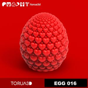 Dragon egg 016 Valentine’s Day – Print in place – No supports – STL