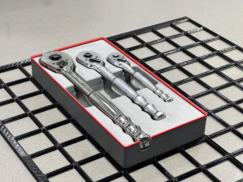 Gridfinity Blue-Point Ratchet Tray