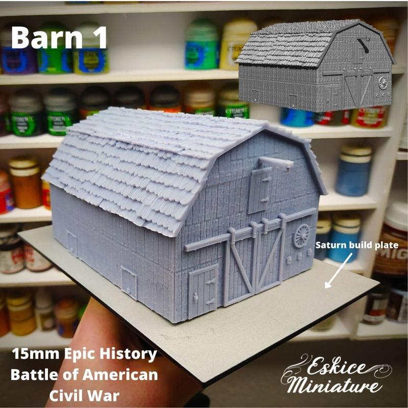 Grange / Barn – Epic History Battle of American Civil War -15mm scale