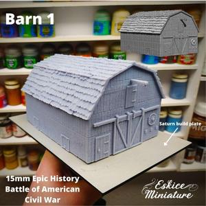 Grange / Barn – Epic History Battle of American Civil War -15mm scale
