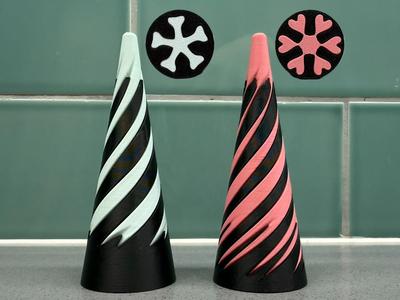 Spiral Pass Through Cones