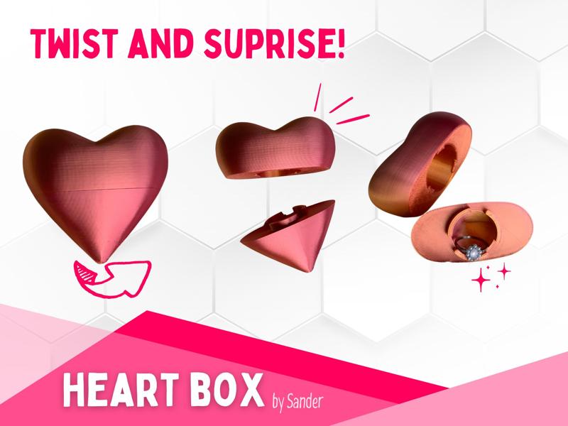 Twist lock heart box