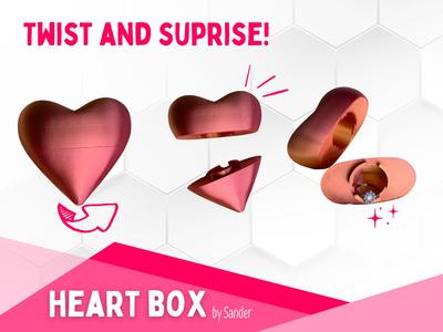 Twist lock heart box
