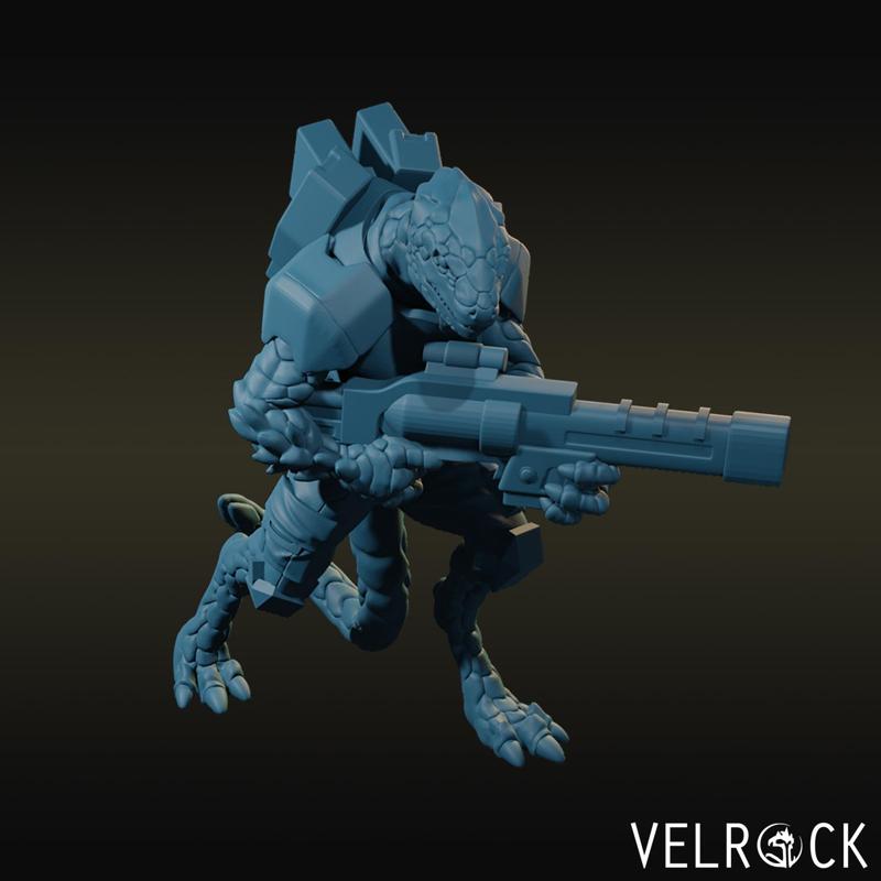 Reptilian Soldier Rifleman V4