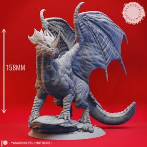 Adult Blue Dragon – Tabletop Miniature (Pre-Supported)