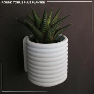 Round Torus Plus Vase / Planter