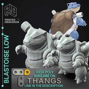 Blastoise Low Poly – Pokemon – Fan Art