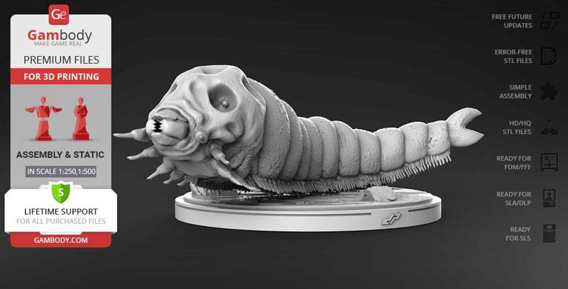 Mothra Larva 3D Printing Figurine | Assembly