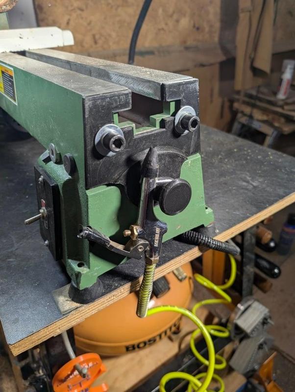 Wood Lathe – Air Compressor Blow Gun Hook Holder