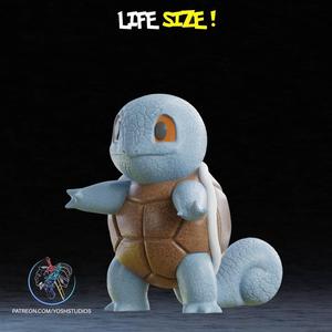 Life Size Realistic Squirtle 3D Printer STL File
