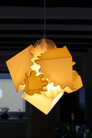 Gear Cube Lamp Ceiling